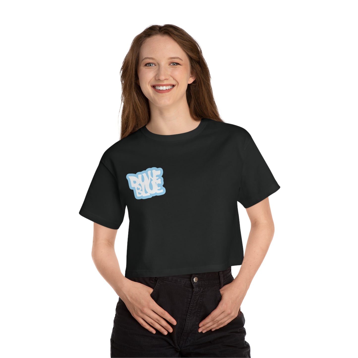Dune Blue X Champion Crop Top
