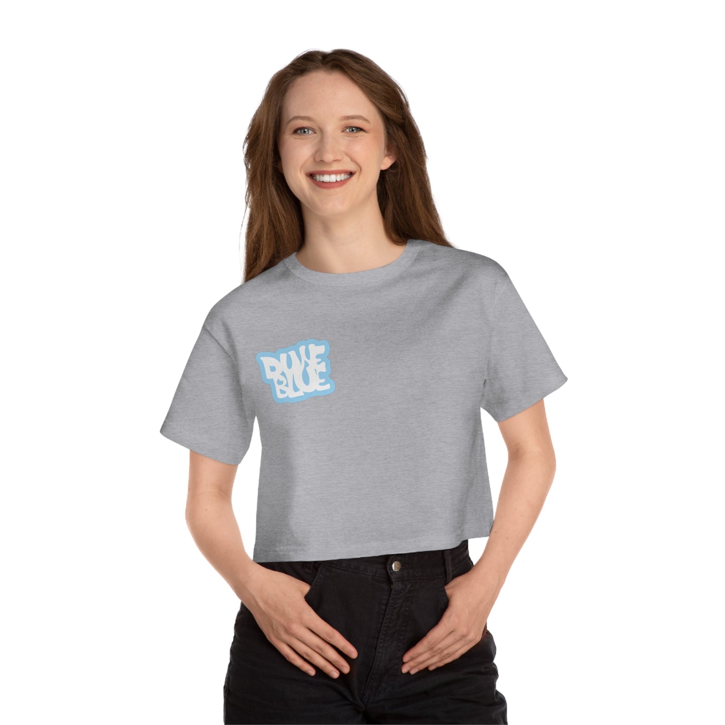Dune Blue X Champion Crop Top
