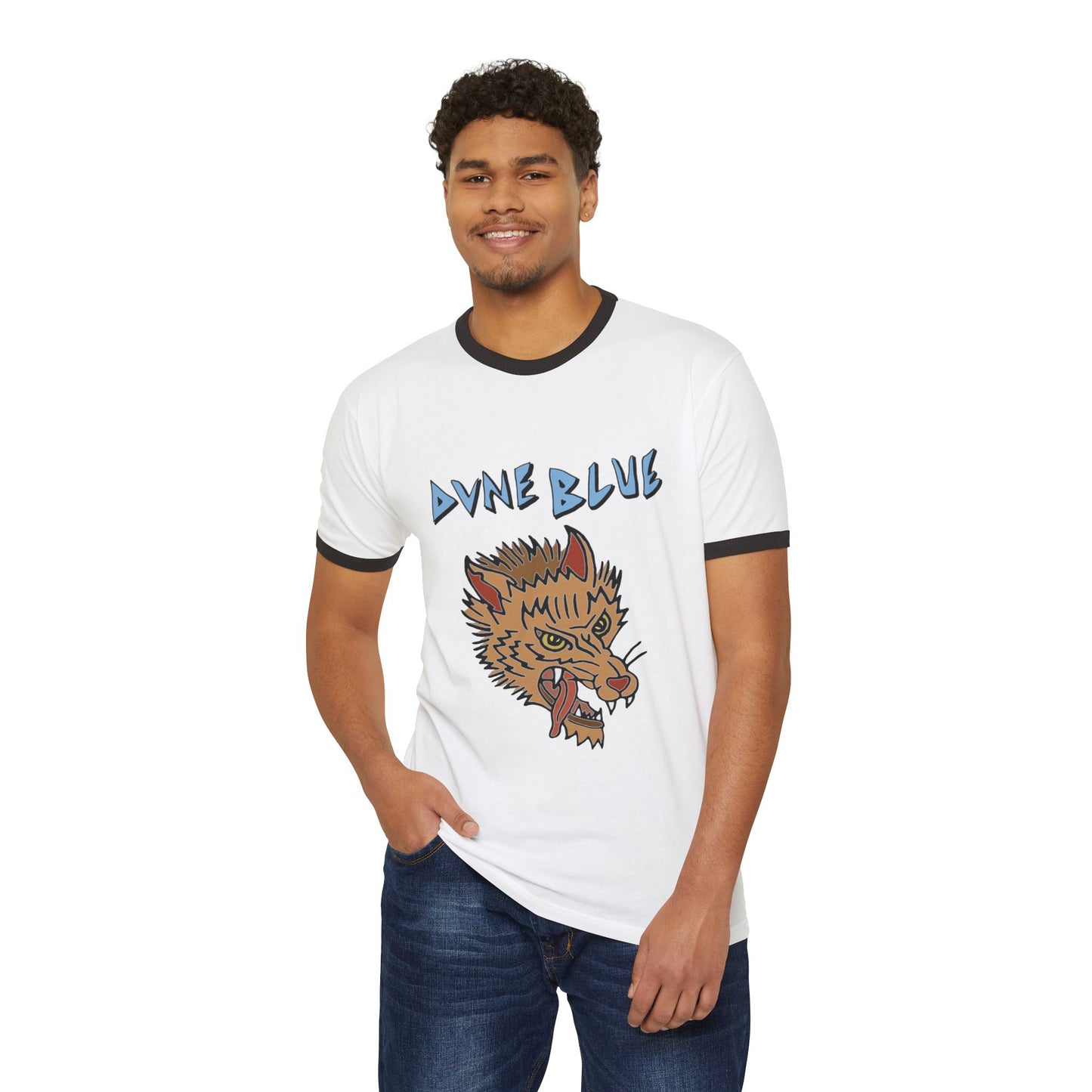 Dune Blue Ringer T-Shirt